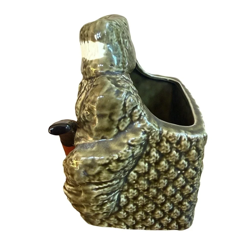 Vintage Relpo 5959 Sweater Pipe Planter MCM Ceramic Smoking Pipe Vase Japan